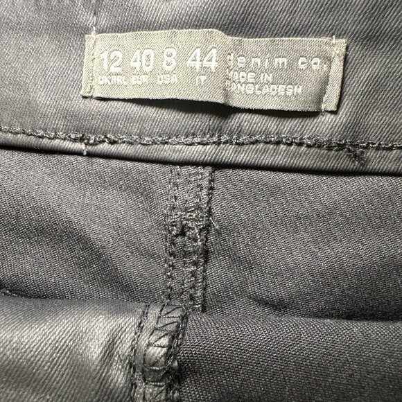 Primark Denim Co - Ladies Black Faux Leather Short Mini Zipped Skirt Size M - Picture 3 of 4